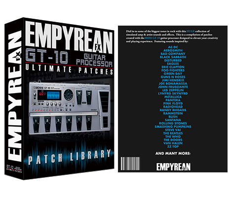 Boss GT-10 Ultimate Patches - EmpyreanFX
