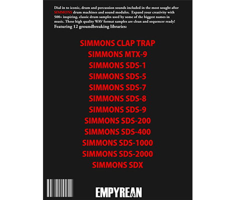 Simmons Drum Samples Library | EmpyreanFX