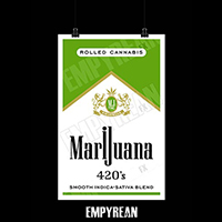 Marijuana Cigarette Pack Poster Funny 420 Cannabis Stoner Art Print