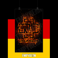 Rammstein Poster Deutschland Flames Till Lindemann German Metal Art Print