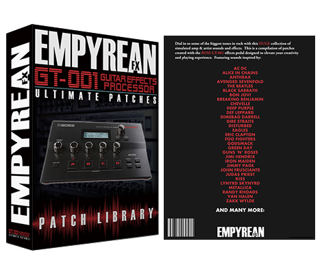 Boss GT-001 Ultimate Patches - EmpyreanFX